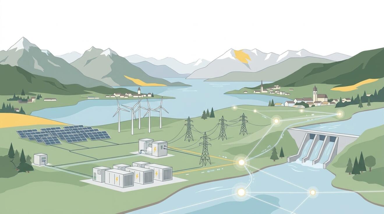 KI-Illustration - neues Energiesystem