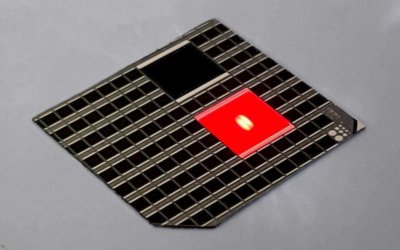 Bild einer optimierten Solarzelle.