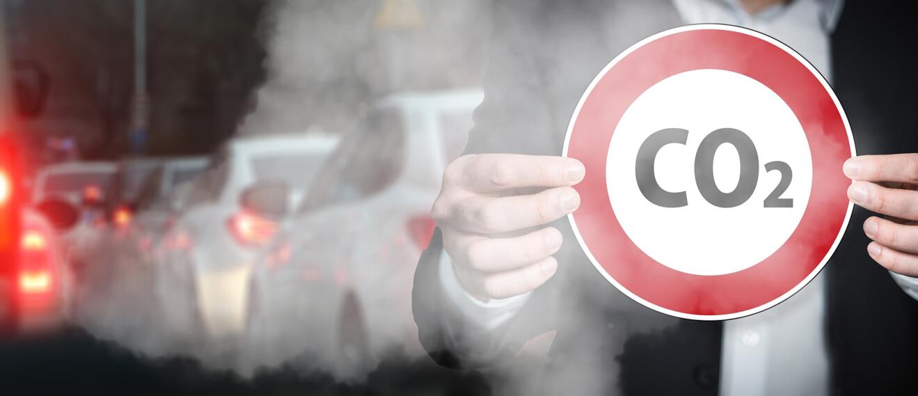 Symboldbild - CO2 im Strassenverkehr