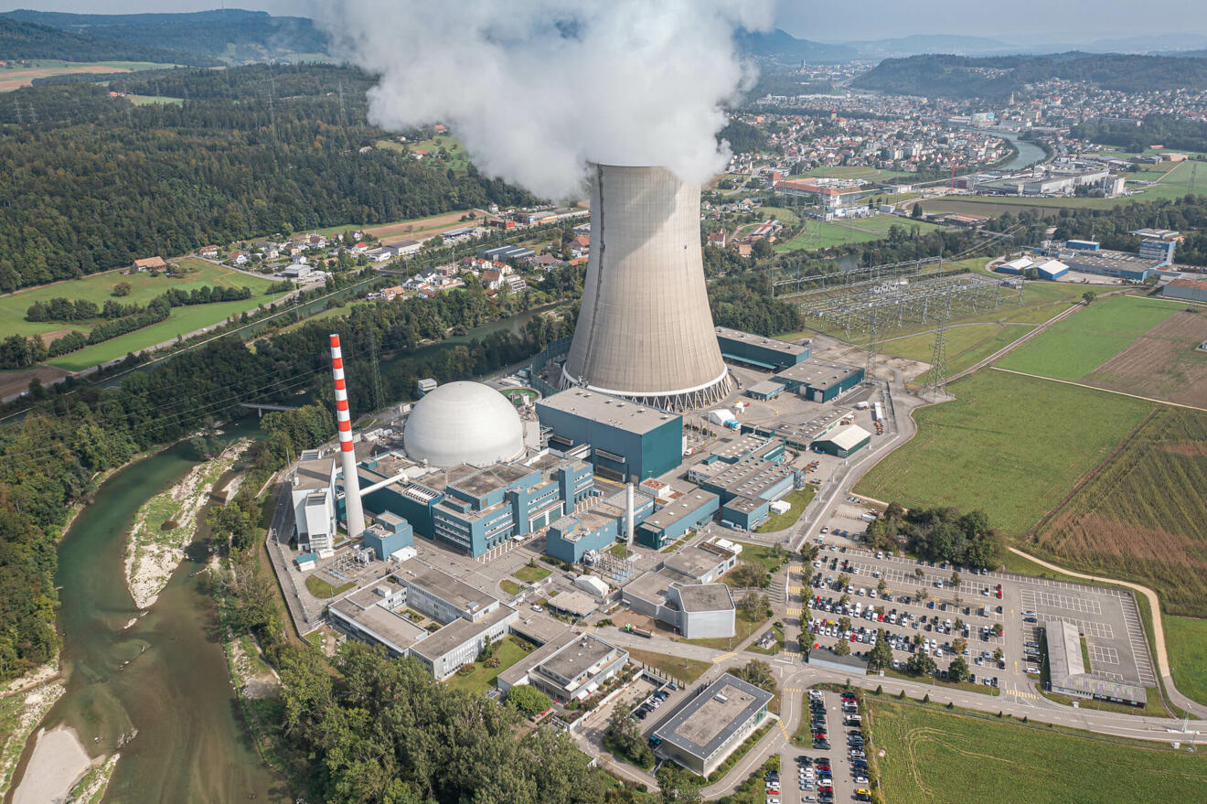 KK Gösgen aus der Luft fotografiert.