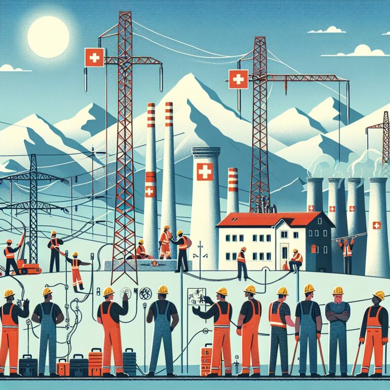 Baustelle Energiesystem (KI-Symbolbild)
