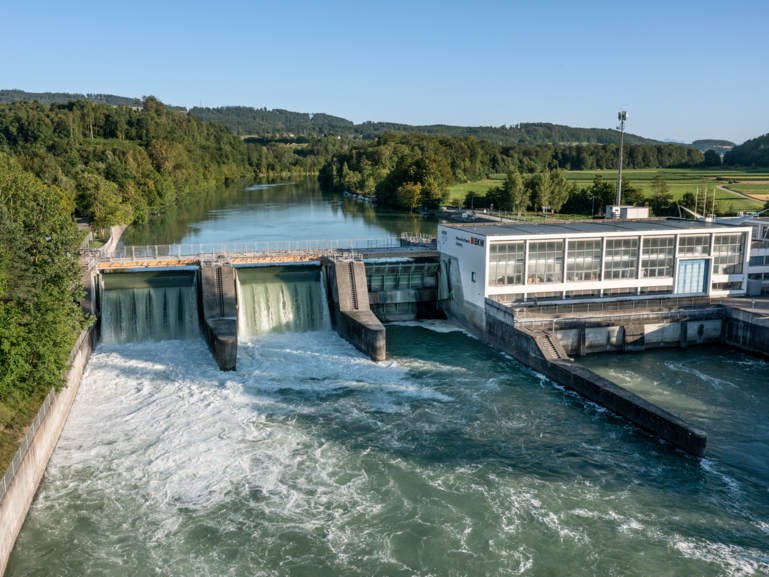 Drohnenansicht WKW Aarberg.