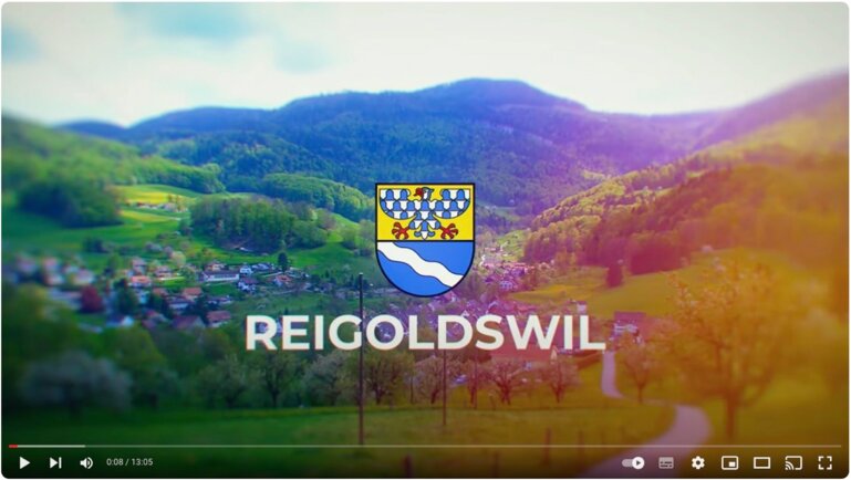 Screenshot aus einem Film über Reigoldswil.