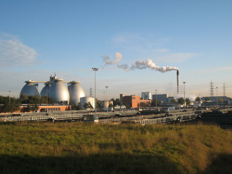 Klärwerk Bottrop - eine Gesamtansicht.