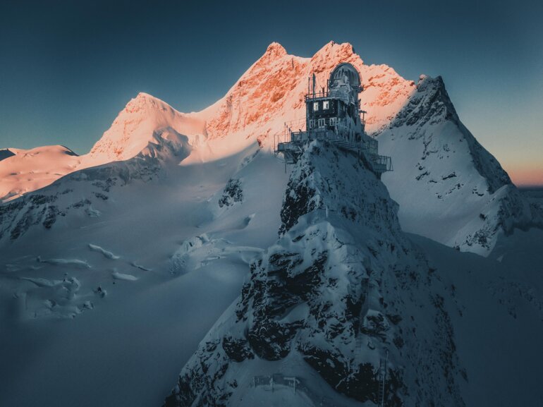 Forschungsstation auf dem Jungfraujoch.