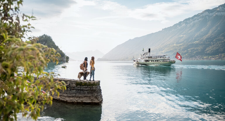 zVg BLS AG Die «Blüemlisalp» ist das Flaggschiff der Flotte auf dem Thunersee.