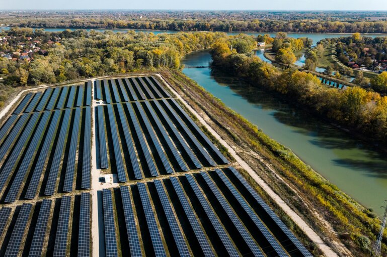 Solarpark von MET Group in Ungarn.