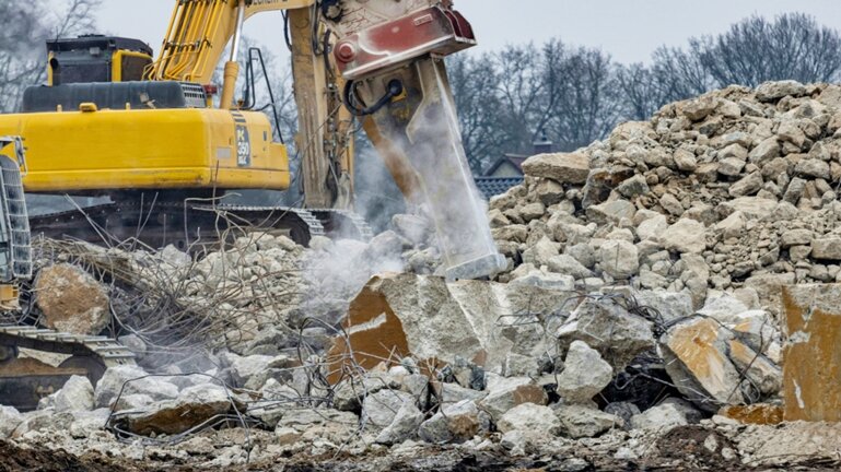 Betonabfall.
