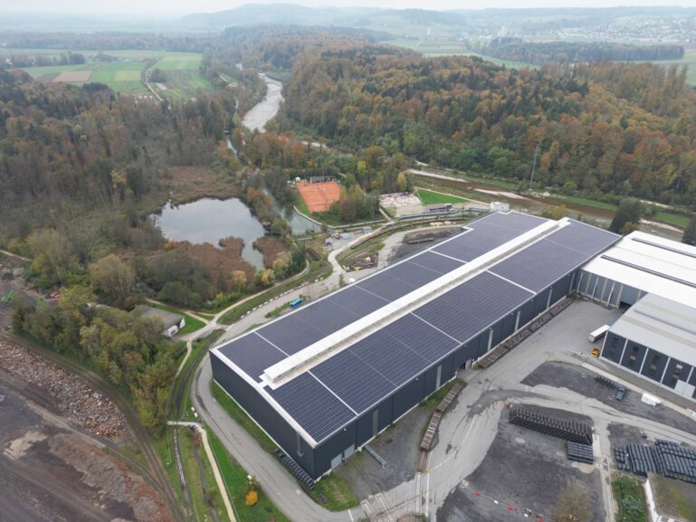 AEW-Anlage auf Stahl Gerlafingen.