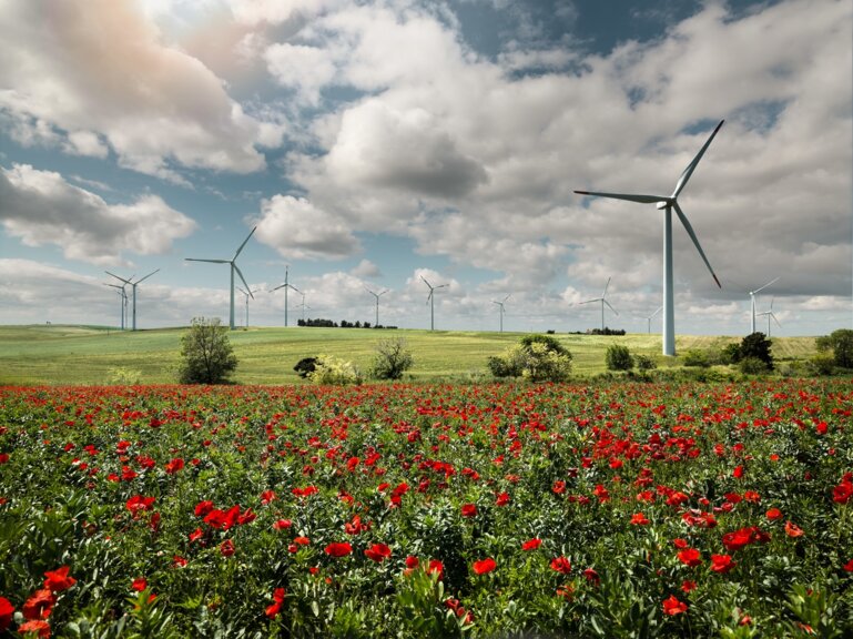 Windpark Eolo in Apulien.